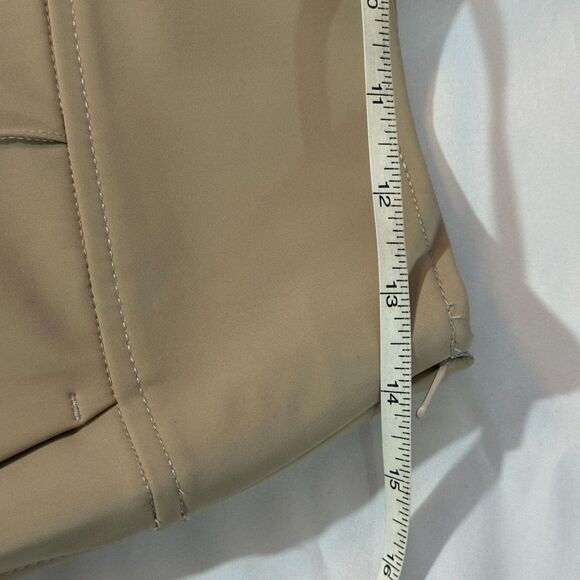 Athleta Tan High Rise Capri Zip Pocket Side Zip Closure 2 reg pockets - Picture 9 of 14